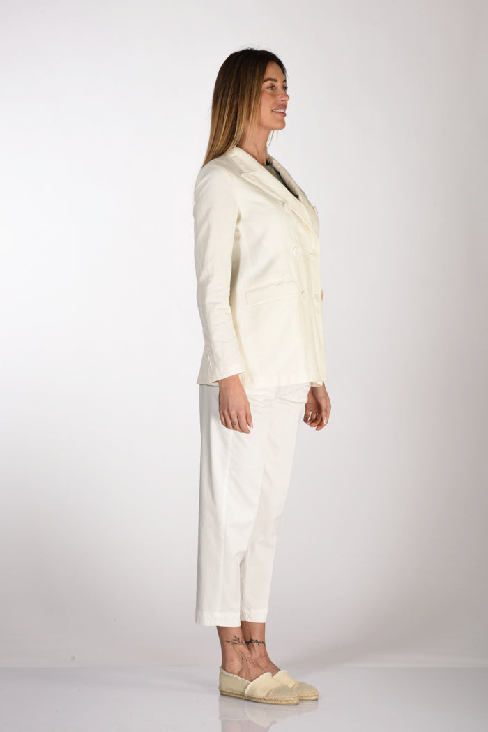 Aspesi Doppiopetto Bianco Naturale Donna - 4