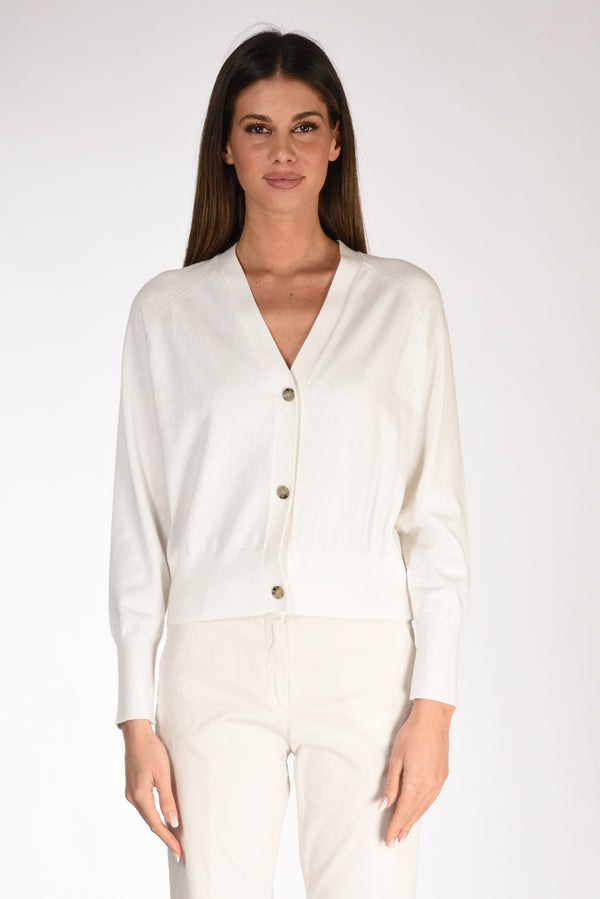 Alludes Women's White Cardigan-2