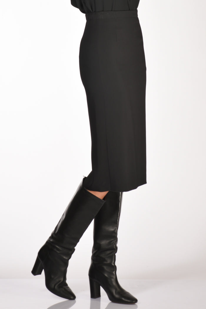 Forte Forte Gonna Crepe Nero Donna - 2