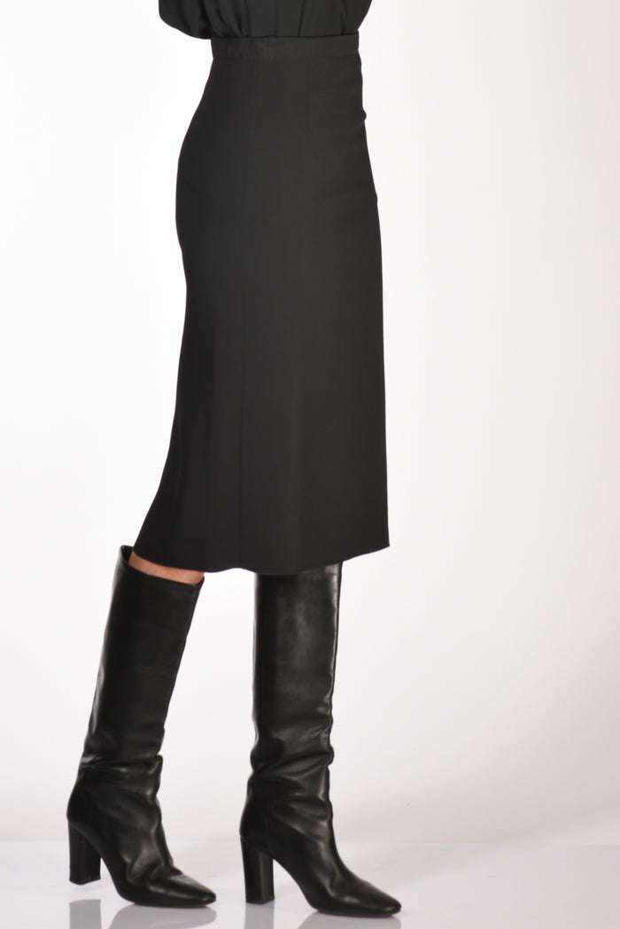 Forte Forte Gonna Crepe Nero Donna - 5