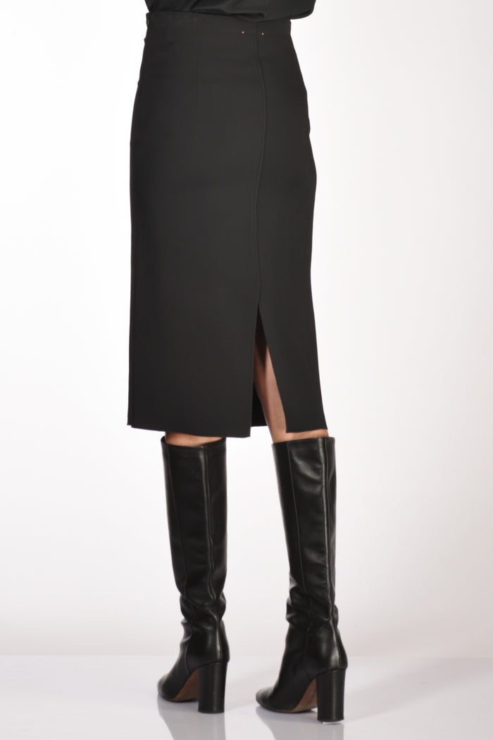 Forte Forte Gonna Crepe Nero Donna - 6