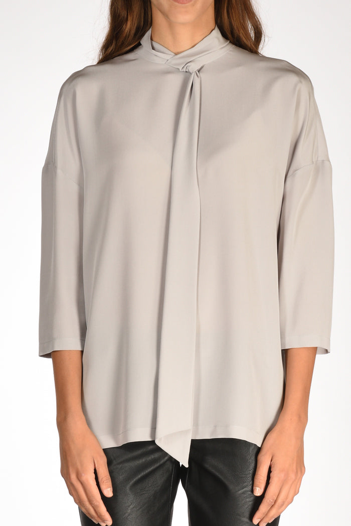 Aspesi Camicia Scialle Grigio Donna - 3