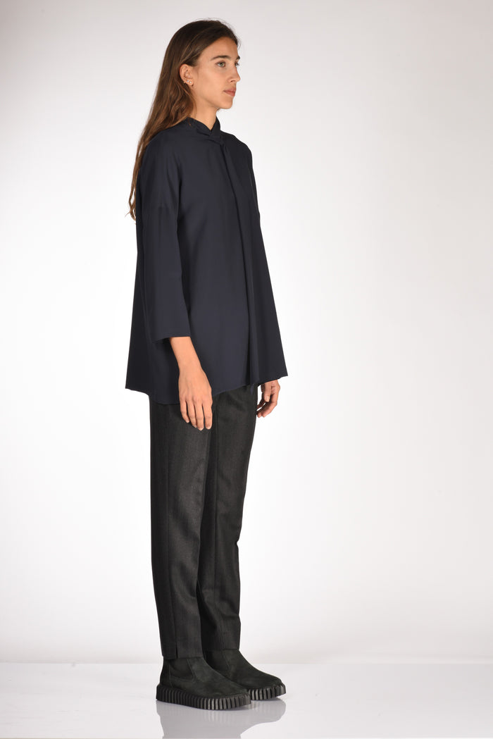 Aspesi Camicia Scialle Blu Donna - 4