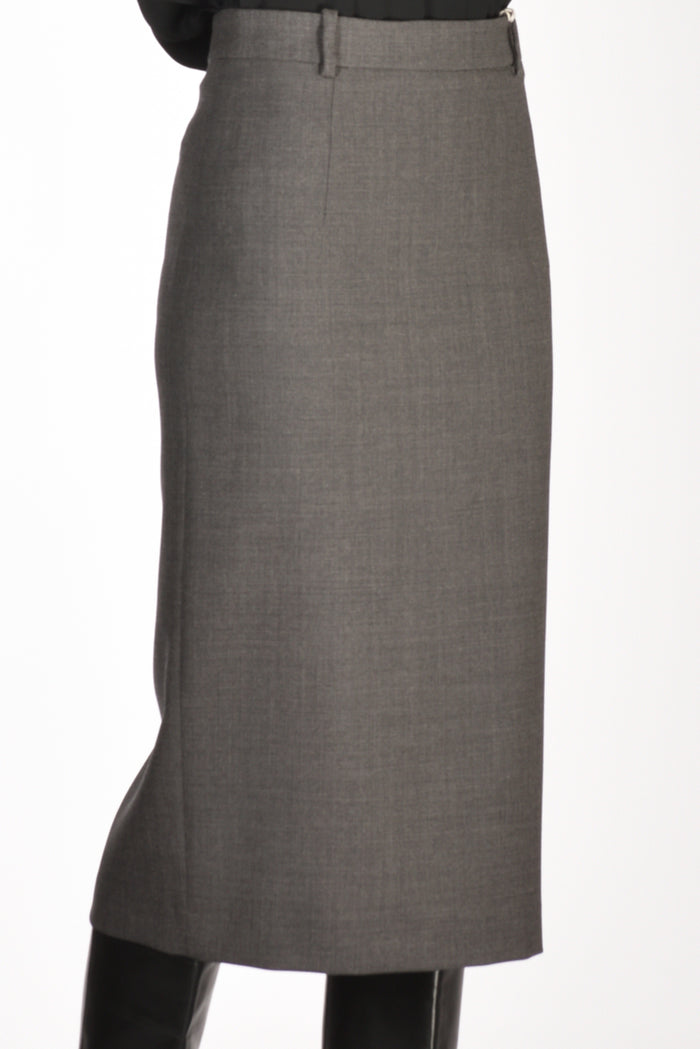 Incotex Slowear Gonna Tubino Grigio Donna - 4