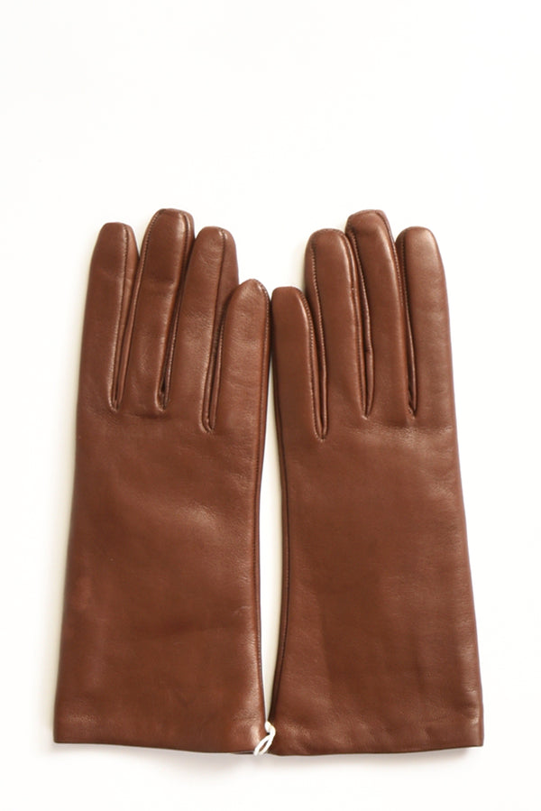 Alpo Guanti In Nappa Marrone Donna