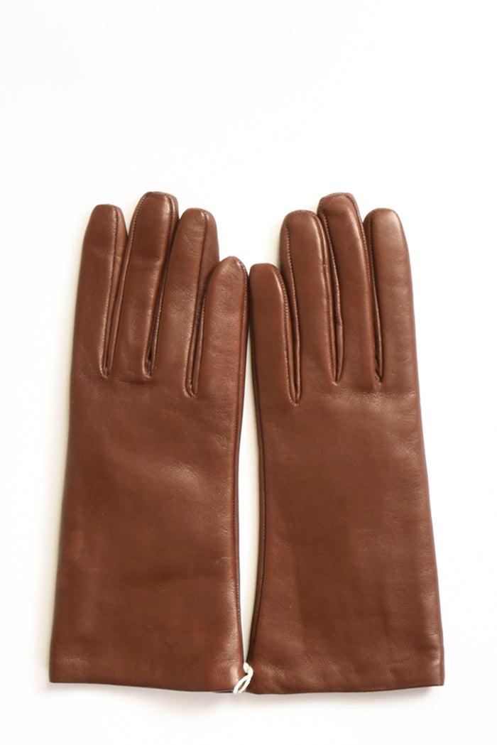 Alpo Guanti In Nappa Marrone Donna - 1