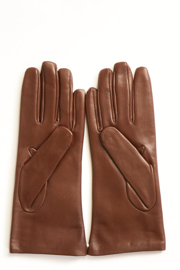 Alpo Guanti In Nappa Marrone Donna-2