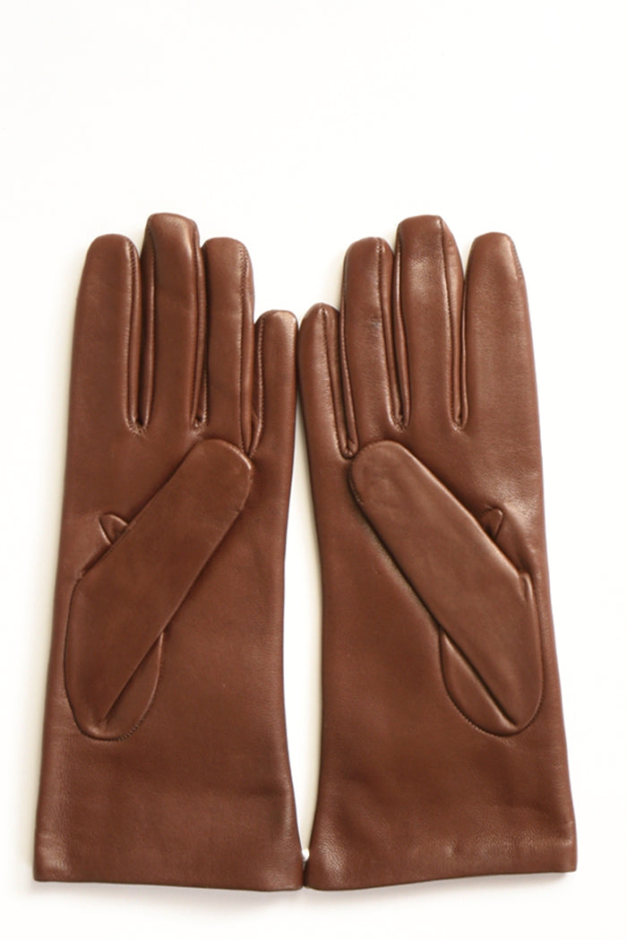 Alpo Guanti In Nappa Marrone Donna - 2