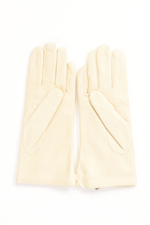 Alpo Guanti In Nappa Bianco Naturale Donna-2