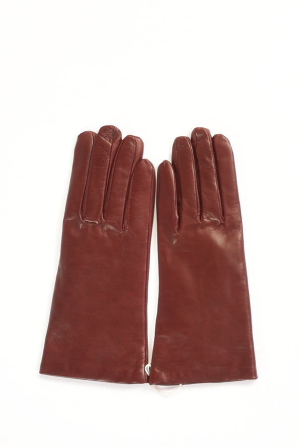 Alpo Guanti In Nappa Bordeaux Donna