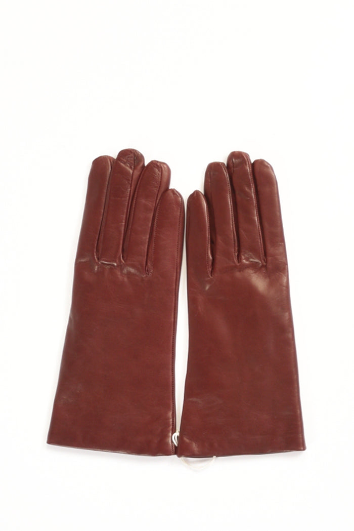 Alpo Guanti In Nappa Bordeaux Donna - 1