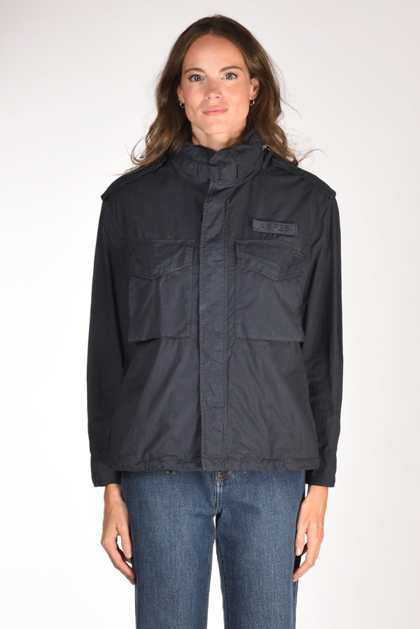 Aspesi Field Jacket Blu Donna-2