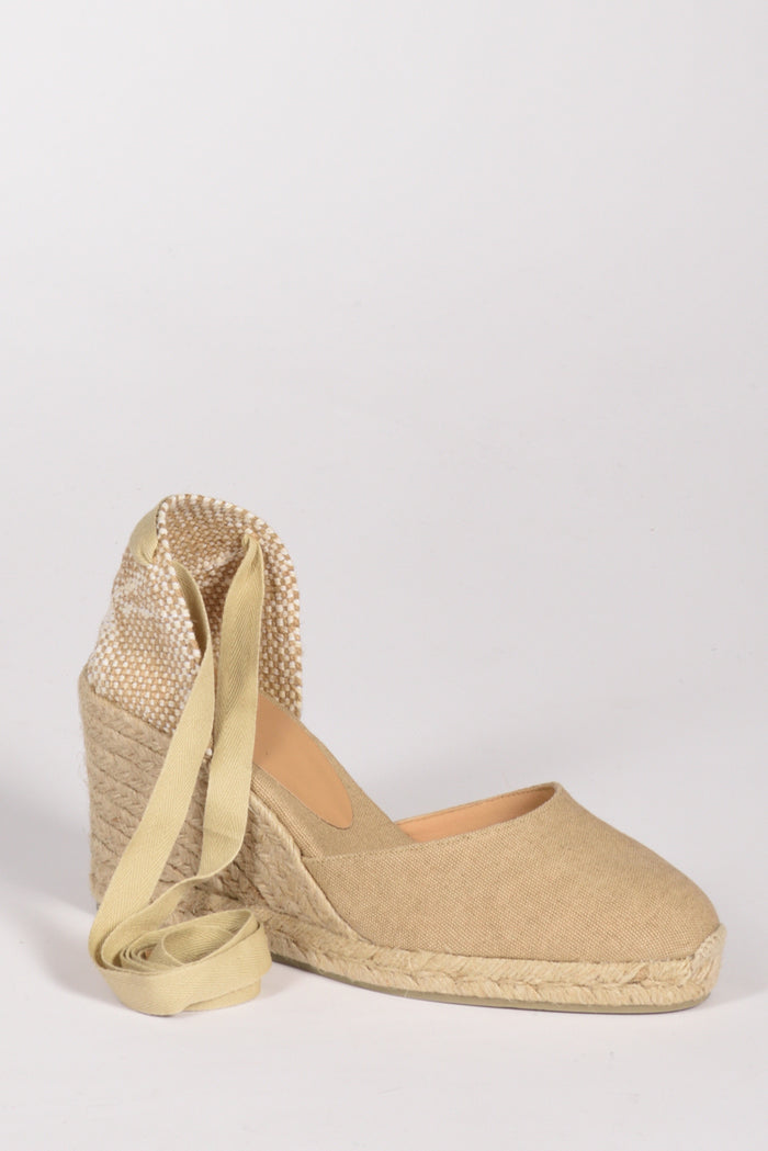 Castaner Espadrillas Zeppa Beige Scuro/beige Chiaro Donna - 3