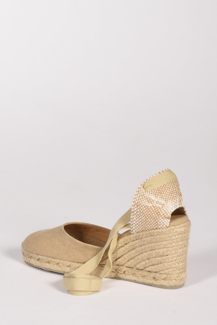 Castaner Espadrillas Zeppa Beige Scuro/beige Chiaro Donna - 4