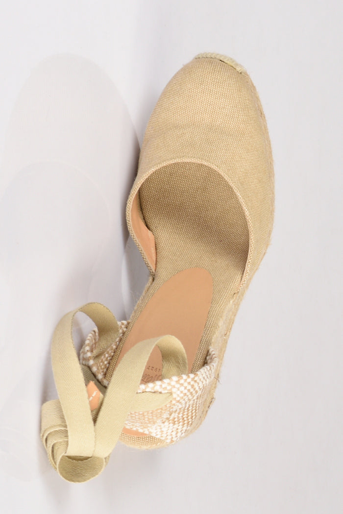 Castaner Espadrillas Zeppa Beige Scuro/beige Chiaro Donna - 7