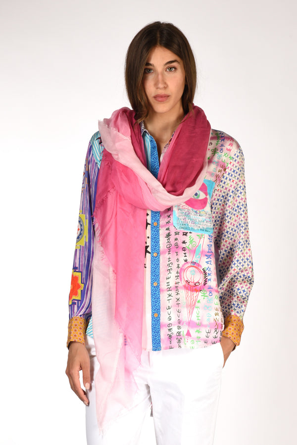 Faliero Sarti Sciarpa Ginevra Rosa/fucsia Donna