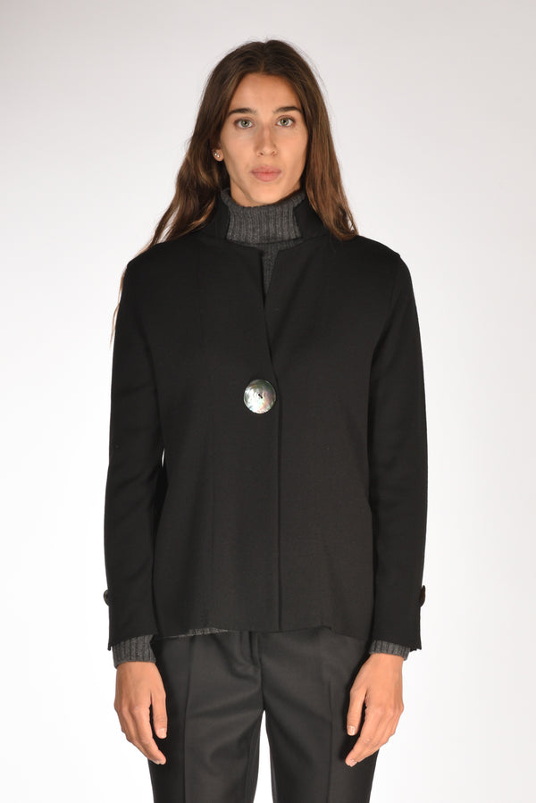 Ella Lago Di Como Giacca Di Maglia Nero Donna-2