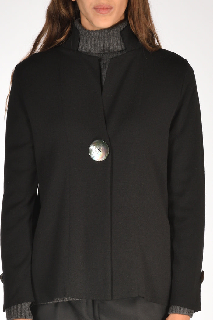 Ella Lago Di Como Giacca Di Maglia Nero Donna - 3