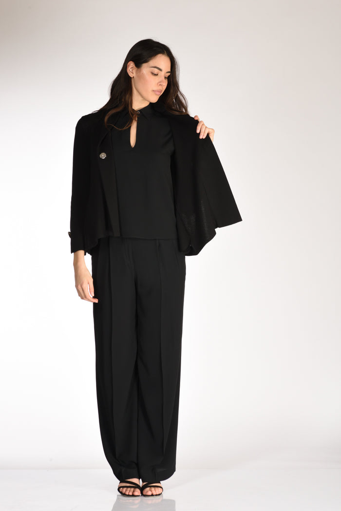 Ella Lago Di Como Giacca Di Maglia Nero Donna - 6