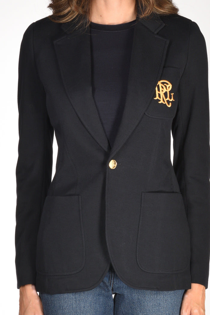 Polo Ralph Lauren Blazer Jaquard Blu Donna - 3