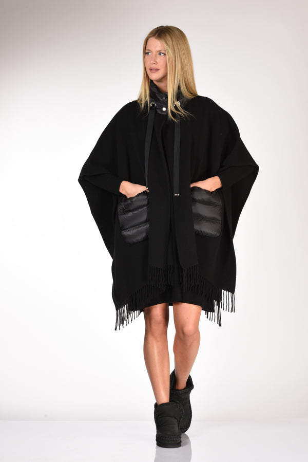 Herno Poncho Warmy Nero Donna