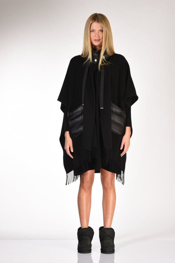 Herno Poncho Warmy Nero Donna-2