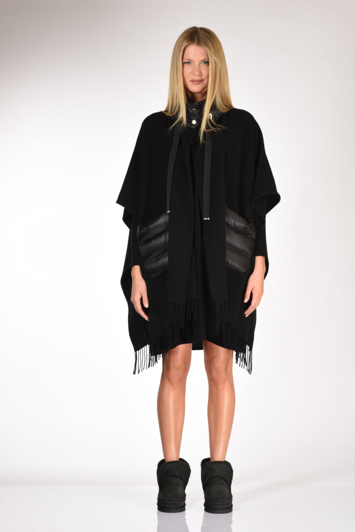 Herno Poncho Warmy Nero Donna - 2