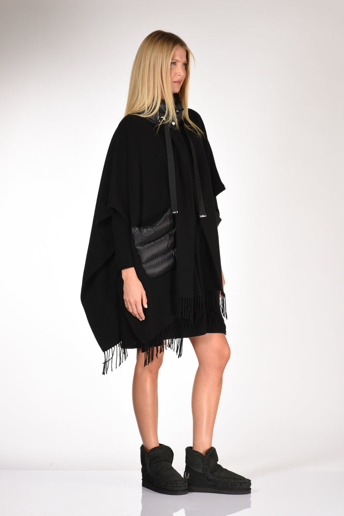 Herno Poncho Warmy Nero Donna - 4