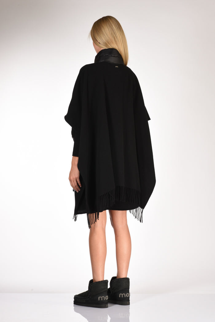 Herno Poncho Warmy Nero Donna - 5