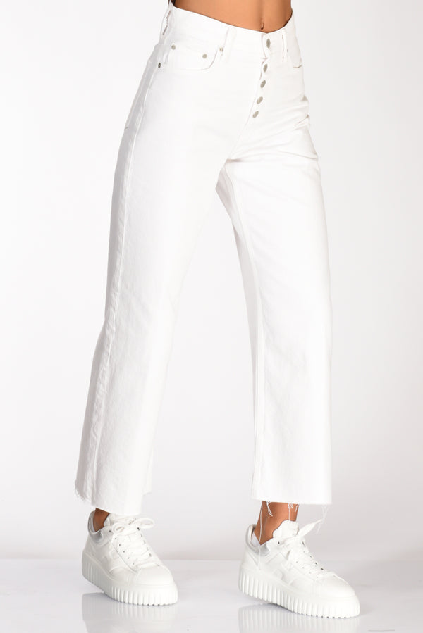 Polo Ralph Lauren Jeans Cropped Bianco Donna