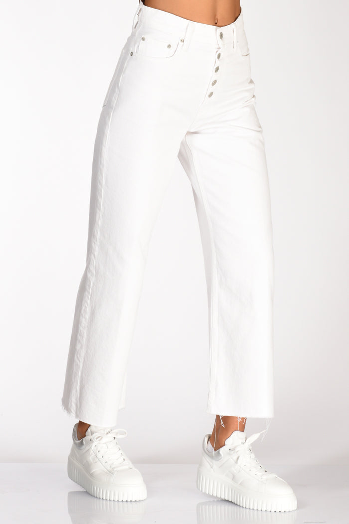 Polo Ralph Lauren Jeans Cropped Bianco Donna - 1