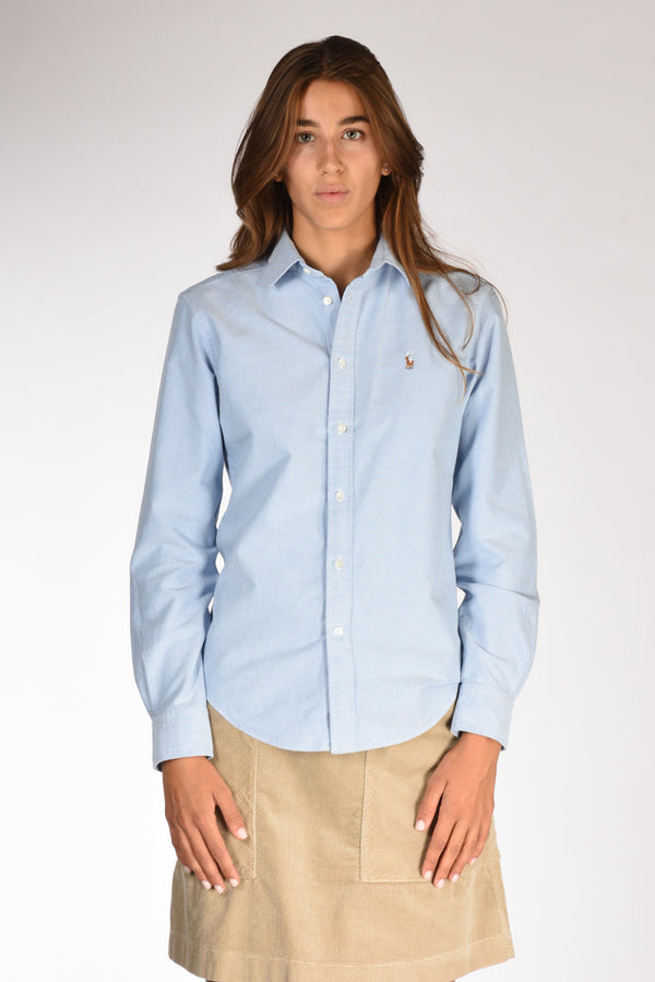 Polo Ralph Lauren Camicia Oxford Azzurro Donna-2