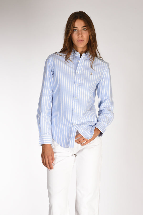 Polo Ralph Lauren Camicia Oxford Bianco/azzurro Donna