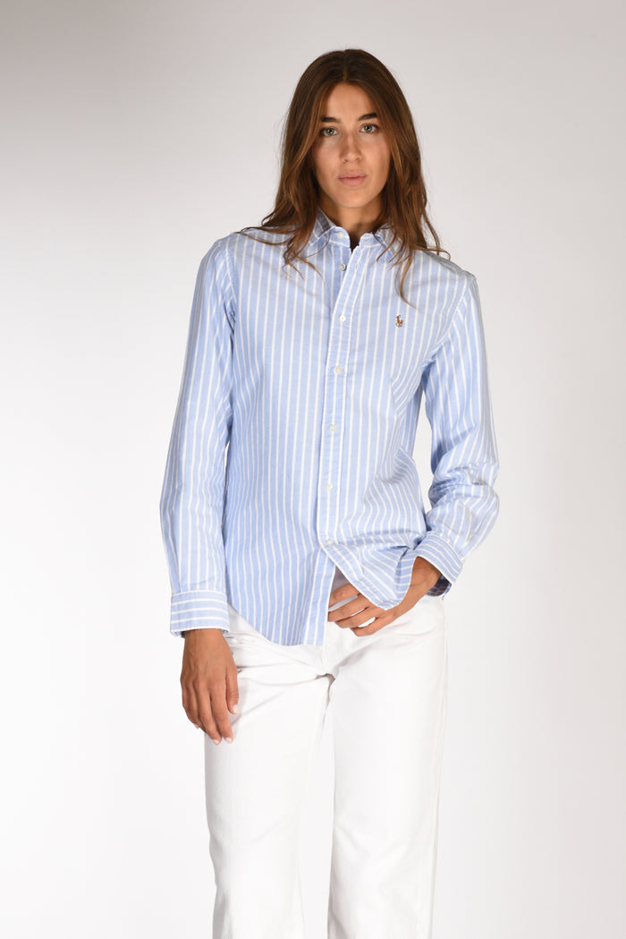 Polo Ralph Lauren Camicia Oxford Bianco/azzurro Donna - 1