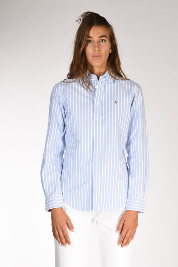 Polo Ralph Lauren Camicia Oxford Bianco/azzurro Donna-2