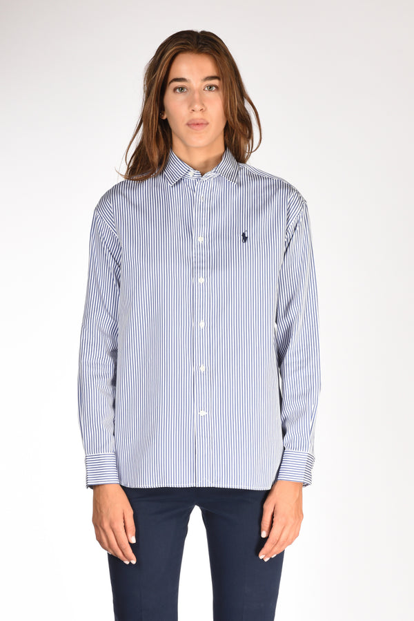 Polo Ralph Lauren Camicia Rigata Blu/bianco Donna-2