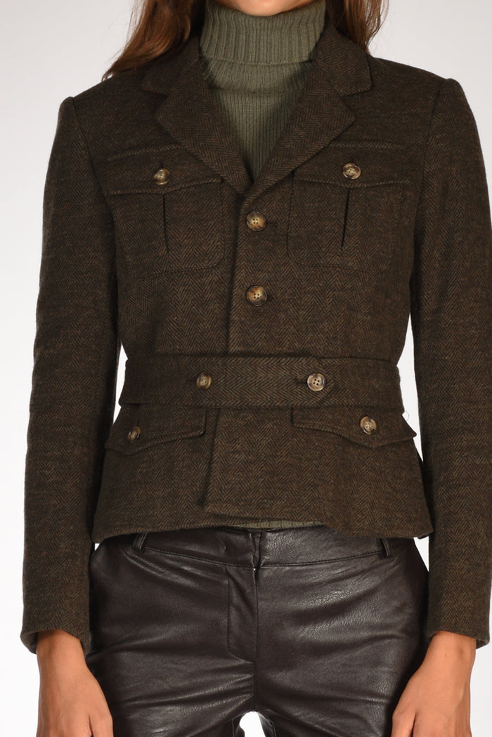 Polo Ralph Lauren Blazer Loden Verde Donna - 3