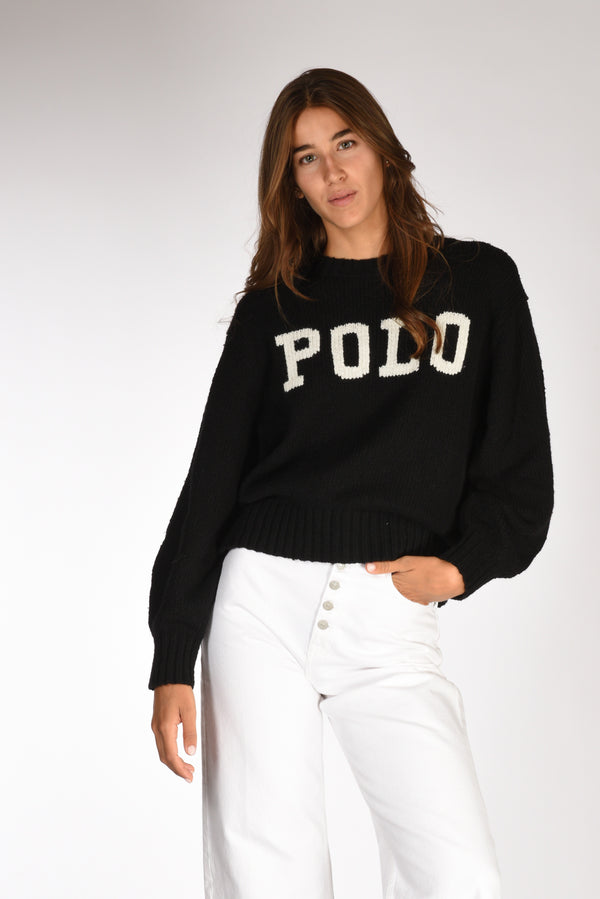 Polo Ralph Lauren Maglia Polo Nero/bianco Donna