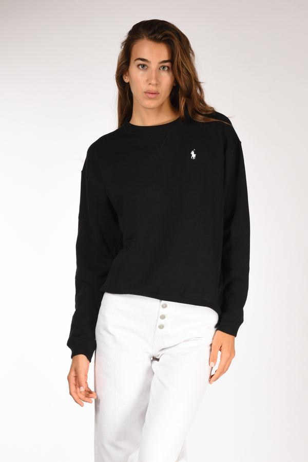 Polo Ralph Lauren Felpa Girocollo Nero Donna