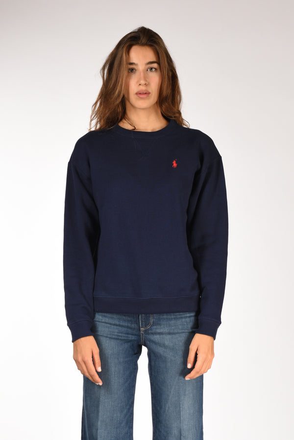 Polo Ralph Lauren Felpa Girocollo Blu Donna-2