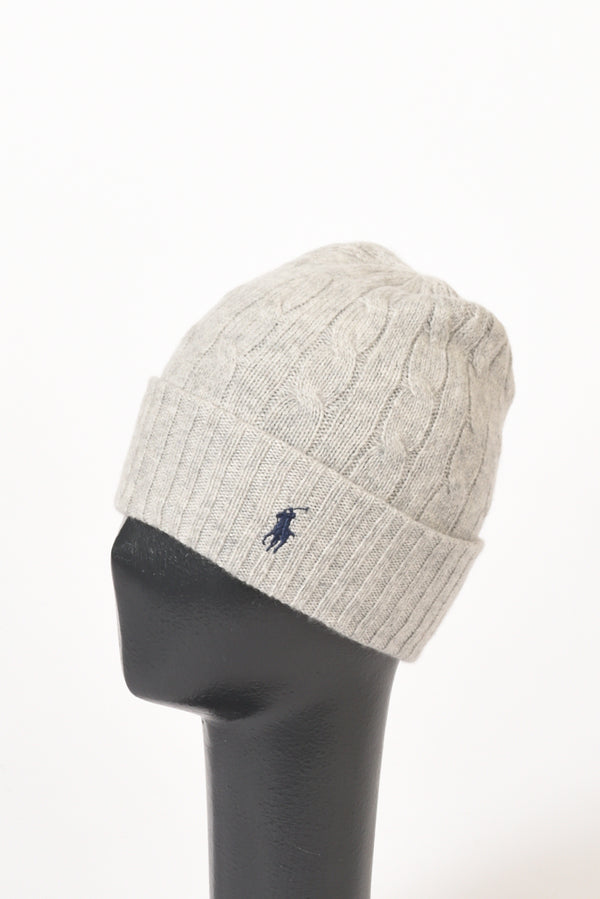 Polo Ralph Lauren Cappello Logo Grigio Donna-2