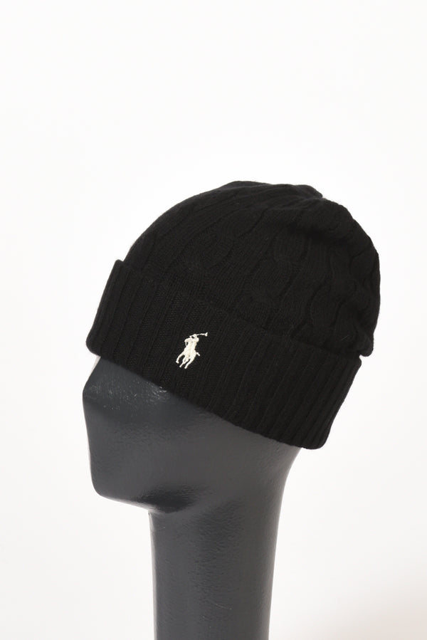 Polo Ralph Lauren Cappello Logo Nero Donna-2