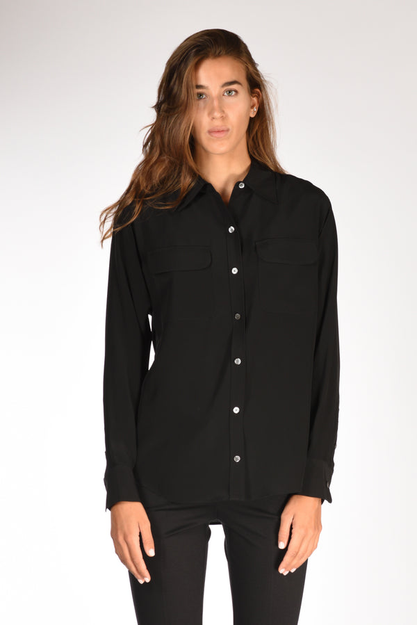 Equipment Femme Camicia Tasche Nero Donna-2