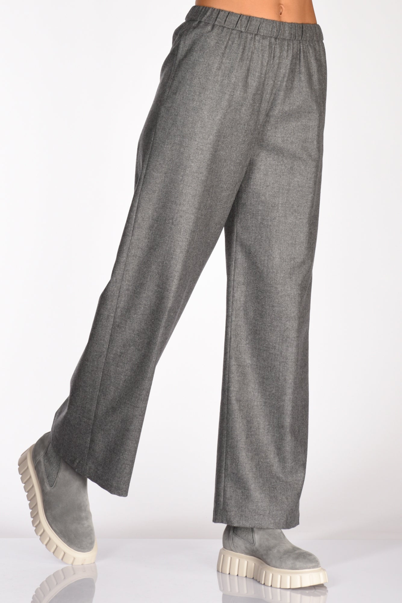 Aspesi Pantalone Elastico Grigio Donna