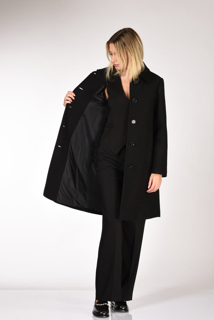 Aspesi Cappotto Monopetto Nero Donna - 6