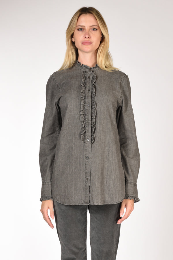 Aspesi Camicia Rouches Grigio Donna-2