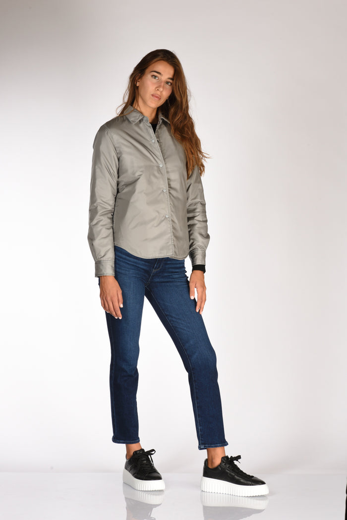 Aspesi Camicia Glue Grigio Donna - 4