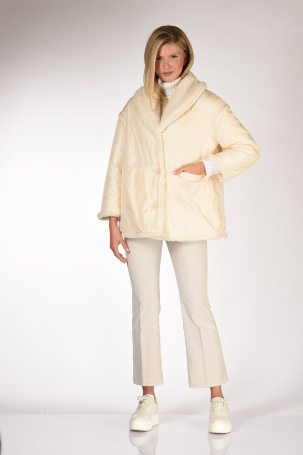 Aspesi Cappotto Trudie Bianco Naturale Donna-2