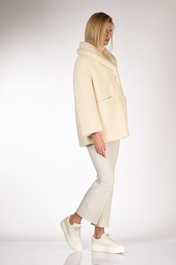 Aspesi Cappotto Trudie Bianco Naturale Donna - 5