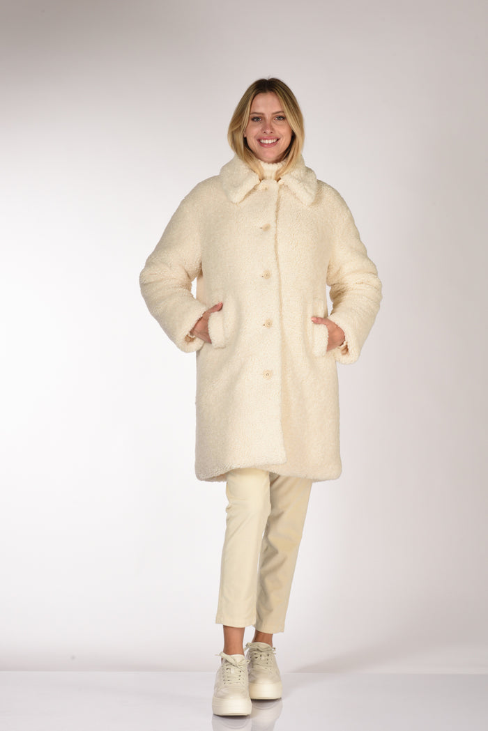 Aspesi Cappotto Ysabel Re Bianco Naturale Donna - 1